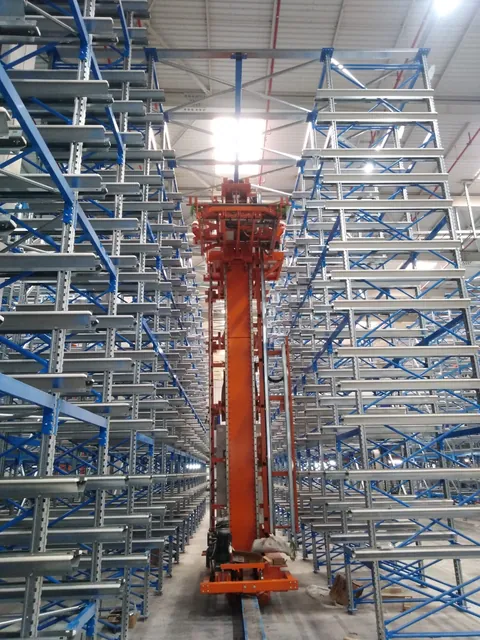 SASA · Adana · Raf ve stacker crane montajı